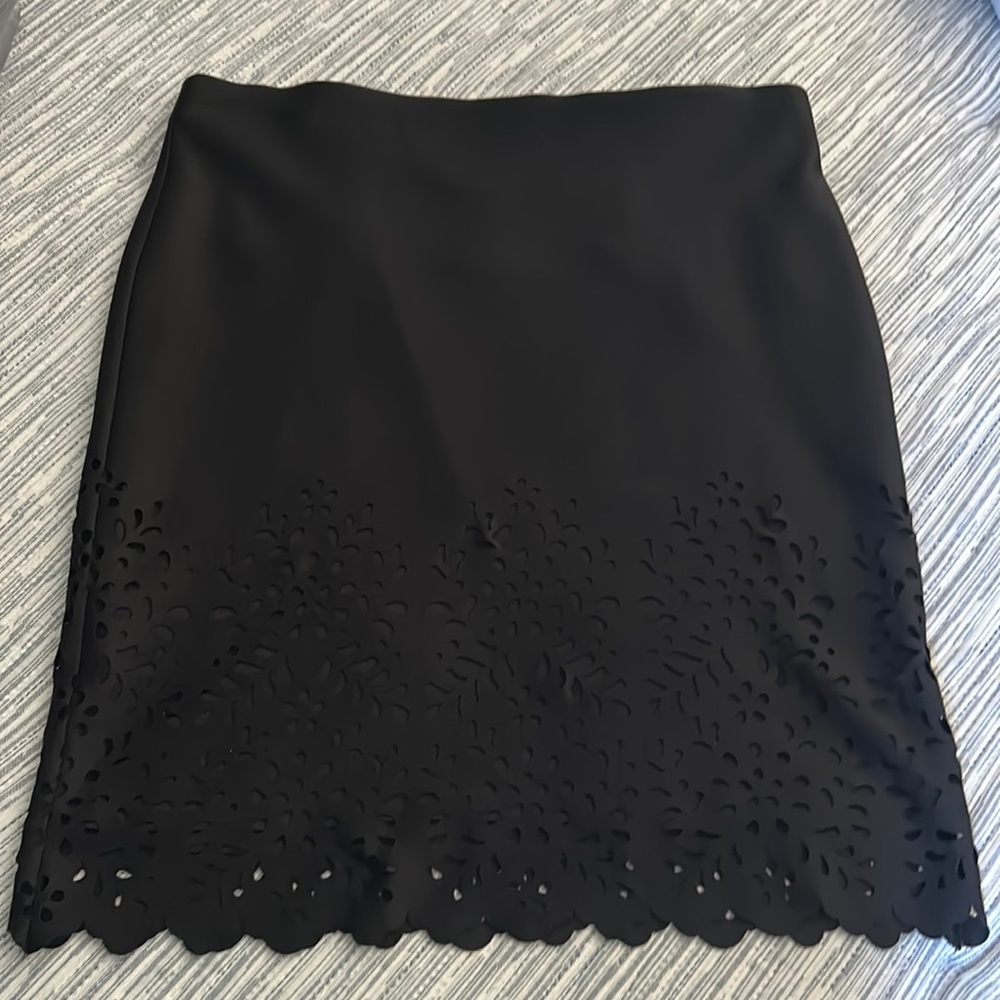Black Nine West Scalloped Skirt New With Tags Size XL